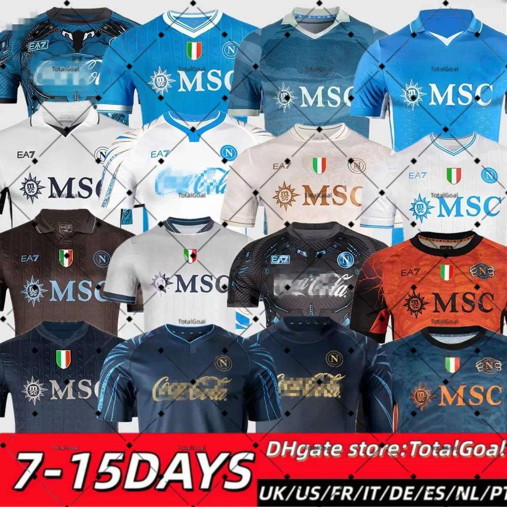 25 26 Maglia SSC Napoli Cyborg Training Soccer Jerseys 2025 2026 Naples Home Away Fans Player Football Shirt Kit tops Men kids DE BRUYNE Buongiorno Neres