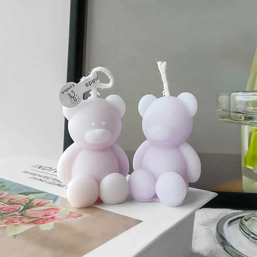 Cute Mini Bear Aromatherapy Candle Cup Creative Home Decoration Birthday Gift Candle Companion Gift D260318