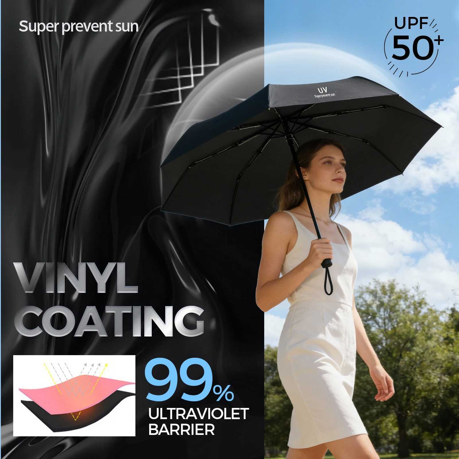 Fashion Large Travel Umbrella Heavy Duty Windproof Waterproof Umbrella Fully Automatic Open And Close Golf Umbrella UPF50 UV H260318 - view 6