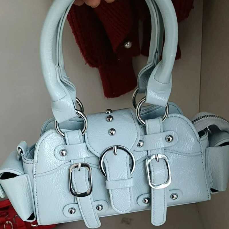 New Womens Fashion Portable Wing Bag Hot Girl Motorcycle Bag Trendy Versatile Shoulder Crossbody BagZ260317