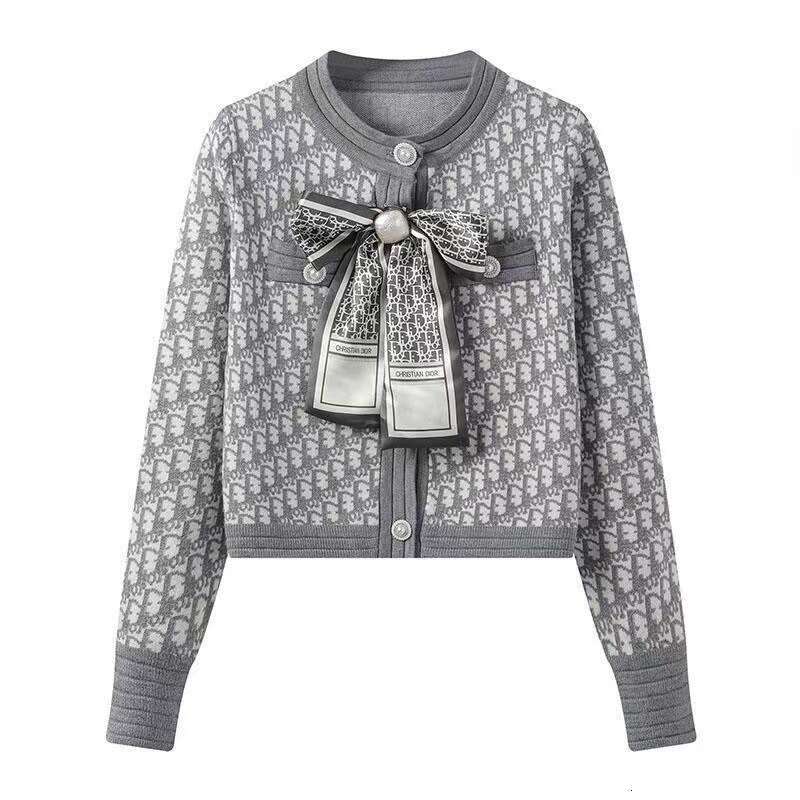 Spring Autumn Sweater Jacket 2026 New Women's Design Fashion Knitted Cardigan Coat Red Pink Black Grey Knitwear Tops Female
