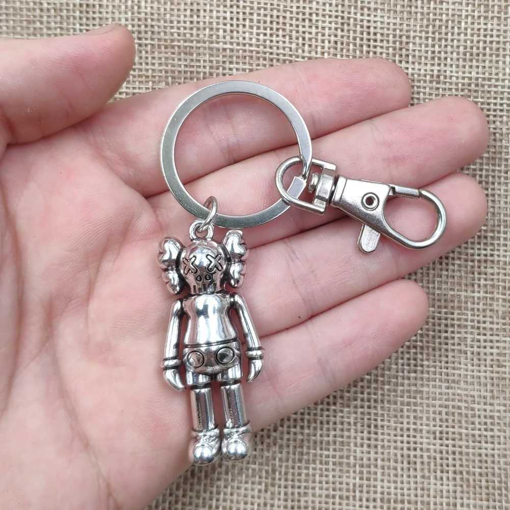 Hiphop Vivid Handmade Robot Ethnic Cool Punk Retro Doll Keychain Key Ring Female Birthday Boy Men Gift DL001-024 H260318 - view 4