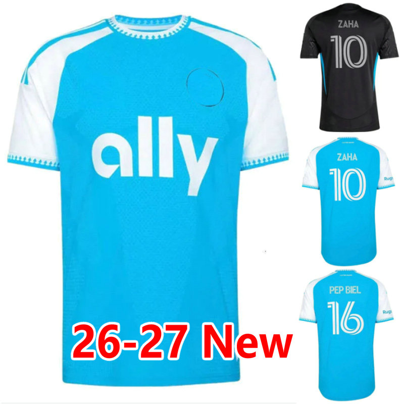 fans player 2026 Charlottes FC Soccer Jerseys WESTWOOD BRONICO 26 27 Home ZAHA PEP BIEL Football Shirt BERCHIMAS ABADA TOKLOMATI men kids uniforms