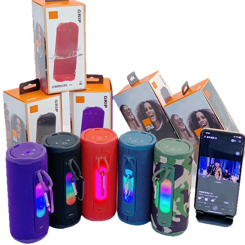 Grip Speaker Wireless Bluetooth Speakers Portable Waterproof Sports Bass Outdoor Speaker
