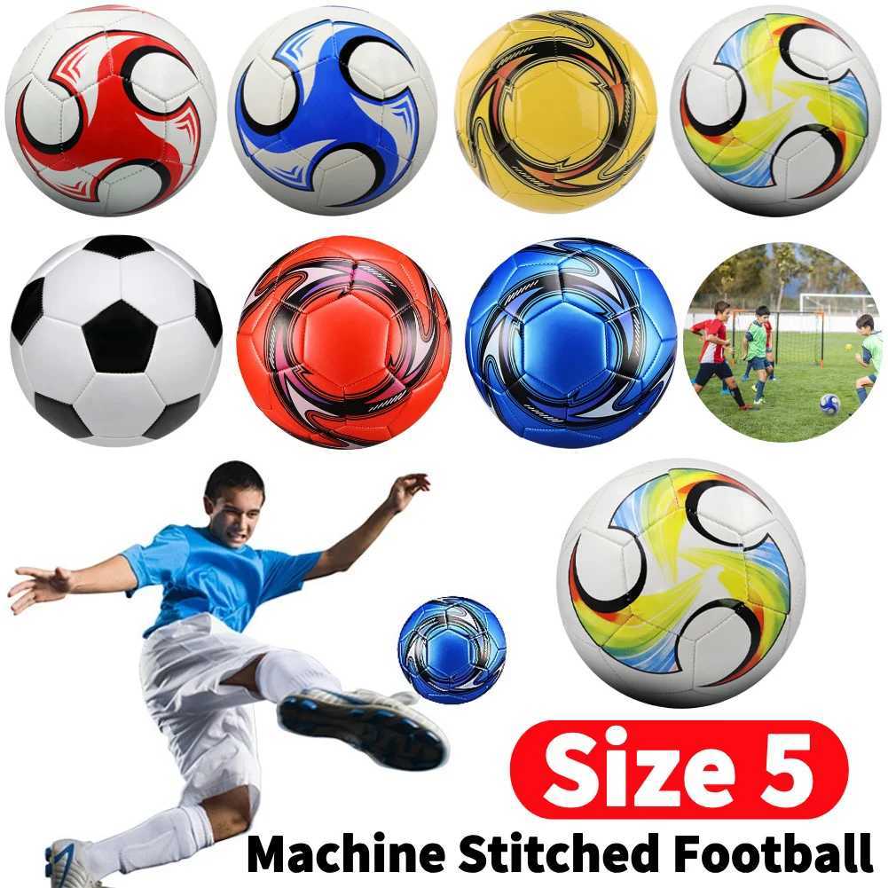 Size 5 Machine Stitched Football Waterproof Inflatable Sports Ball PVC Professional Soccer Ball for Outdoor Sports M260318