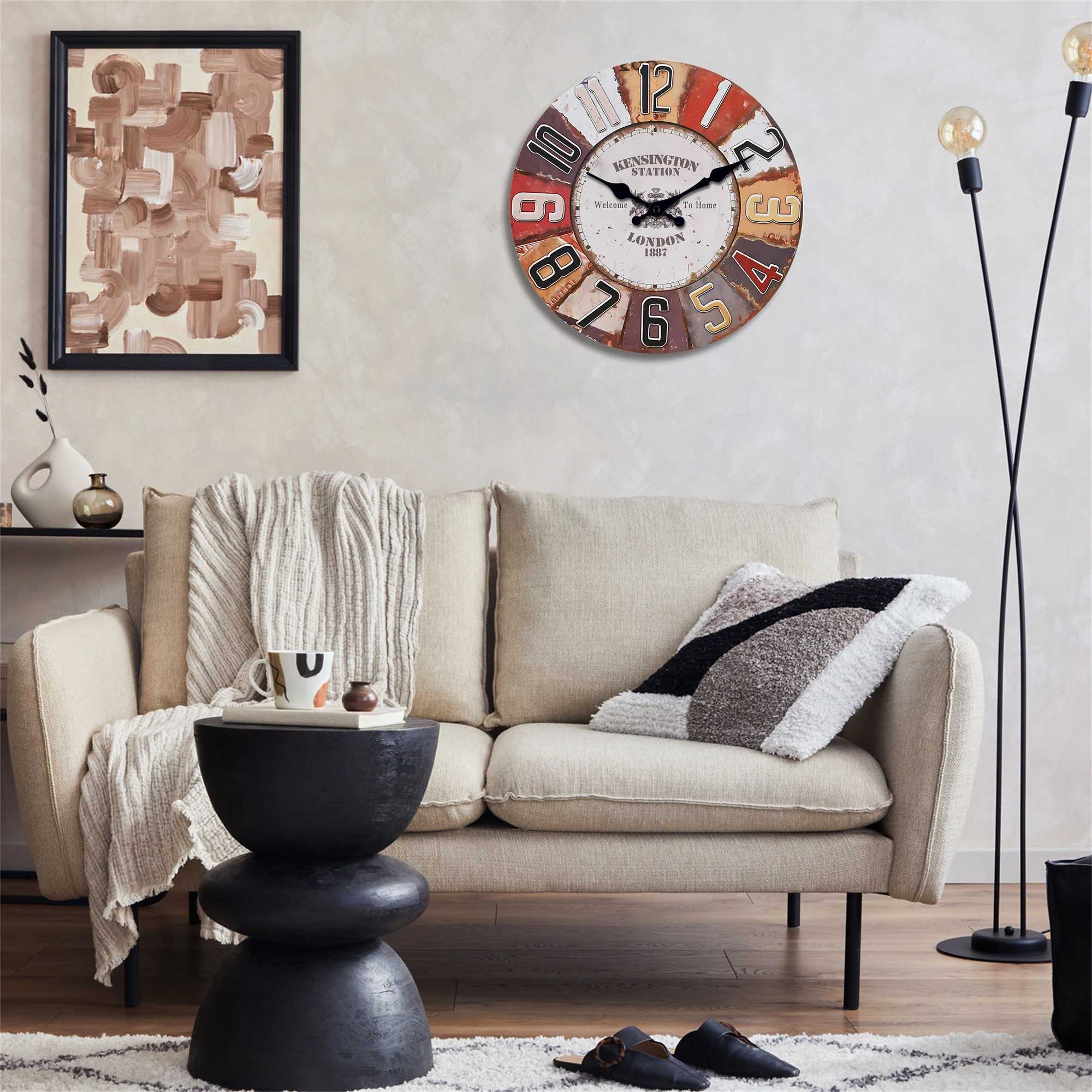 Wooden Wall Clock Living Room Bedroom Kitchen Home Decoration Wall Clock Silent Quartz Clock Holiday Gift 10 Inches 12 Inches 14inch 16inch No Battery