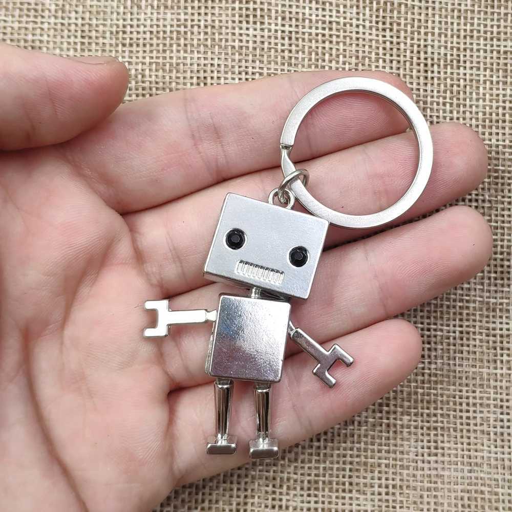 Hiphop Vivid Handmade Robot Ethnic Cool Punk Retro Doll Keychain Key Ring Female Birthday Boy Men Gift DL001-024 H260318 - view 5
