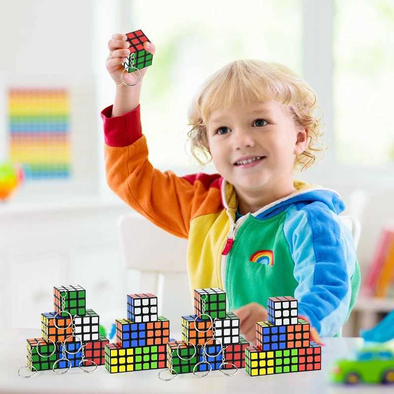 5/10Pc Mini 3cm Magic Cube Children Educational Toy Kindergarten Prize Kids Birthday Party Favors Goodie Bag Pinata Fillers Gift H260314