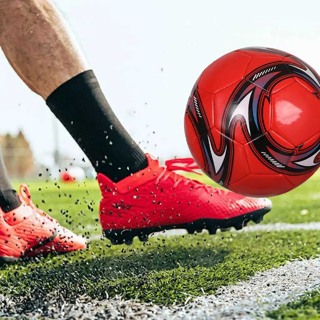 Size 5 Soccer Ball Thicken Waterproof PU Wear-resistant For Outdoor Training Machine-stitched Football Students Training Matches M260318