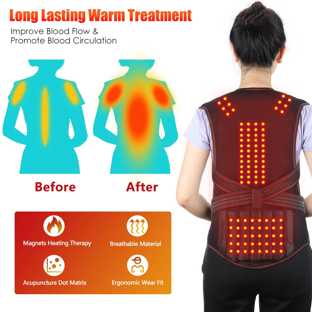 Tourmaline Magnet Heated Vest Magnetic Self-Heating Thermal Clothing Waist Brace Lumbar Pad Corset Postrue Corrector Relief Pain 260318 - view 6