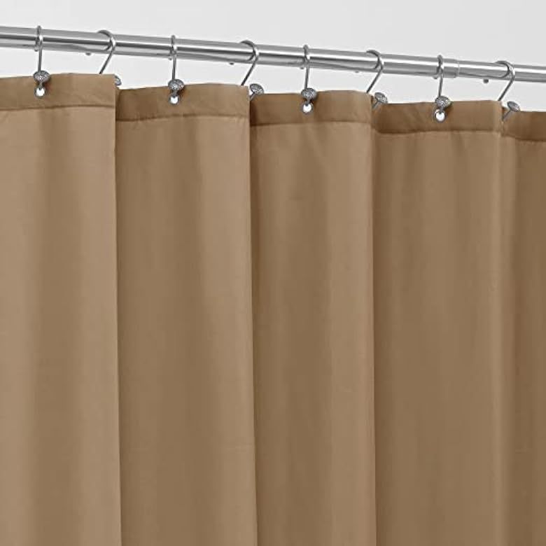 YL-38366 Solid Color Imitation Linen Shower Curtain, Solid Color Polyester Bathroom Curtain, Hotel Toilet Partition Curtain Customization