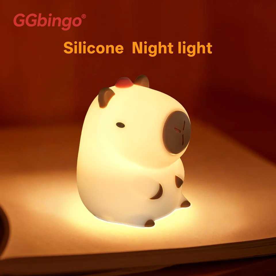 New Portable Silicone Pat Night Light with 3 Brightness Modes ABS Material Rechargeable 1200mAh Battery for Home Travel Bedroom H260318