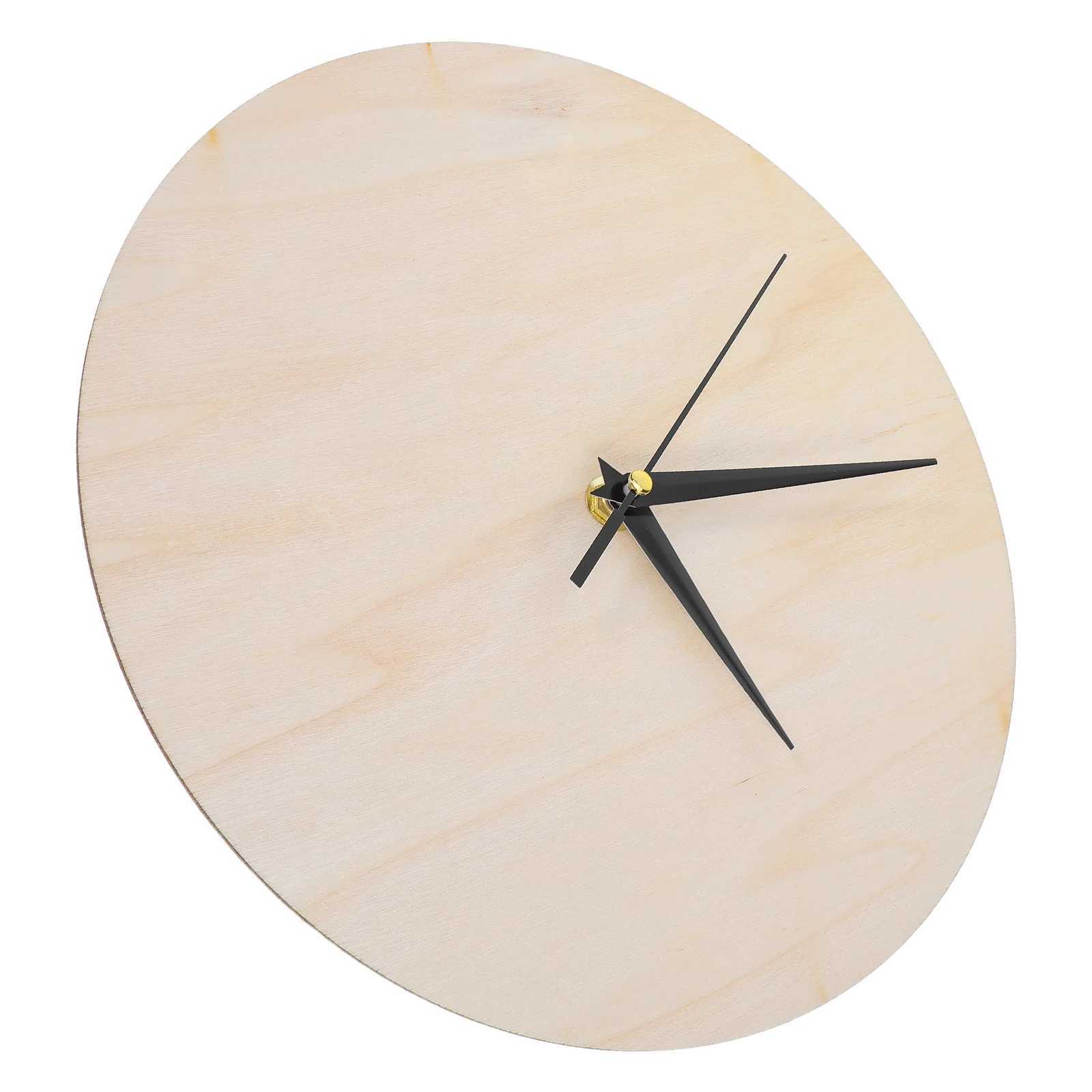 Wooden Clock Face Blank Diy Wooden Decorative Wall Clock Panel No Batteries Included Retro Minimalist Decorative Items D260318