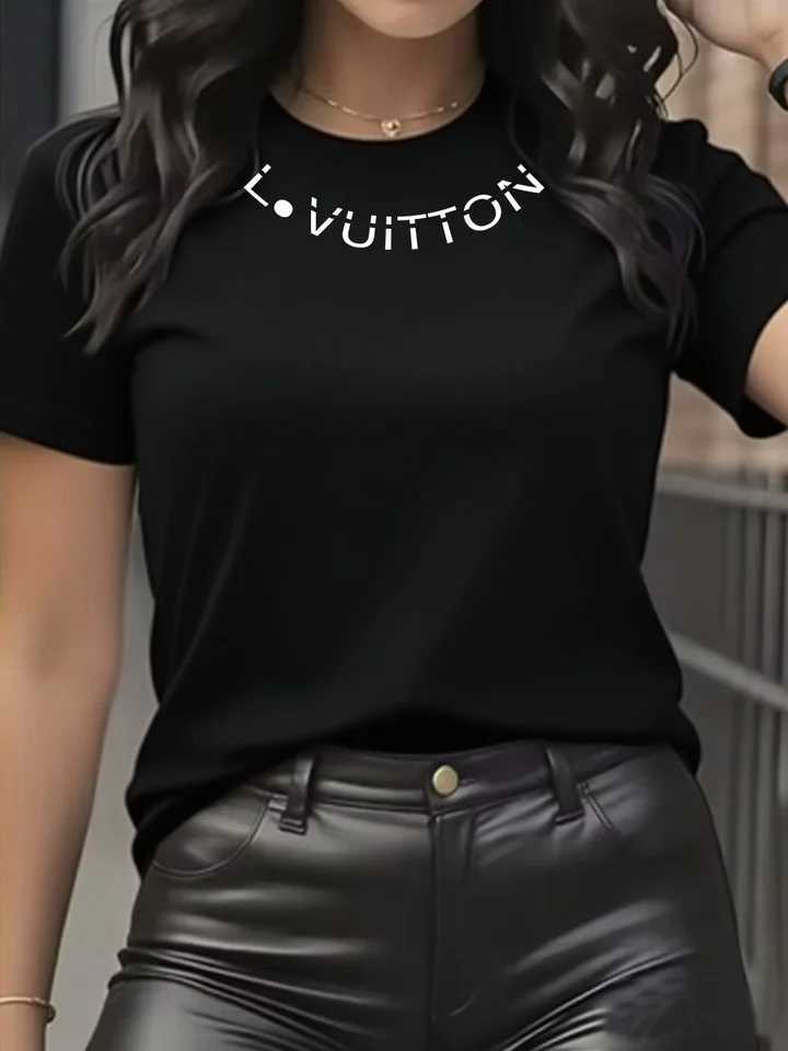 Summer new style mens and womens cotton printed loose-fitting casual fashionable high-quality letter short-sleeved T-shirt topT260317