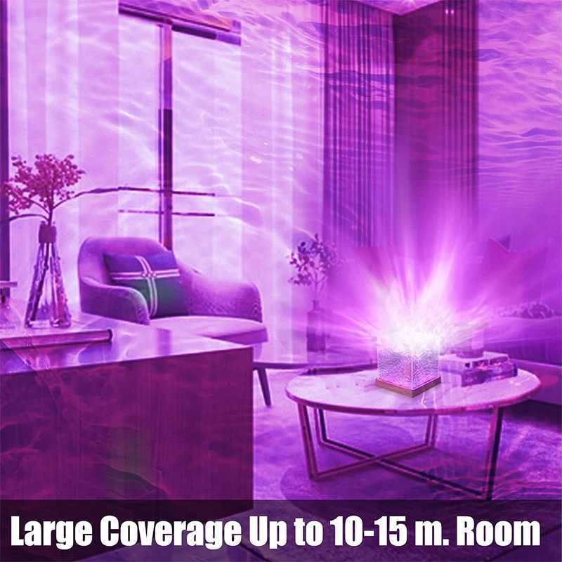 Ocean Wave Projector Light 16 Colors Midnight Aura Aurora Glow Lamp Home Office Bar Restaurant Underwater Projector Night Light H260318