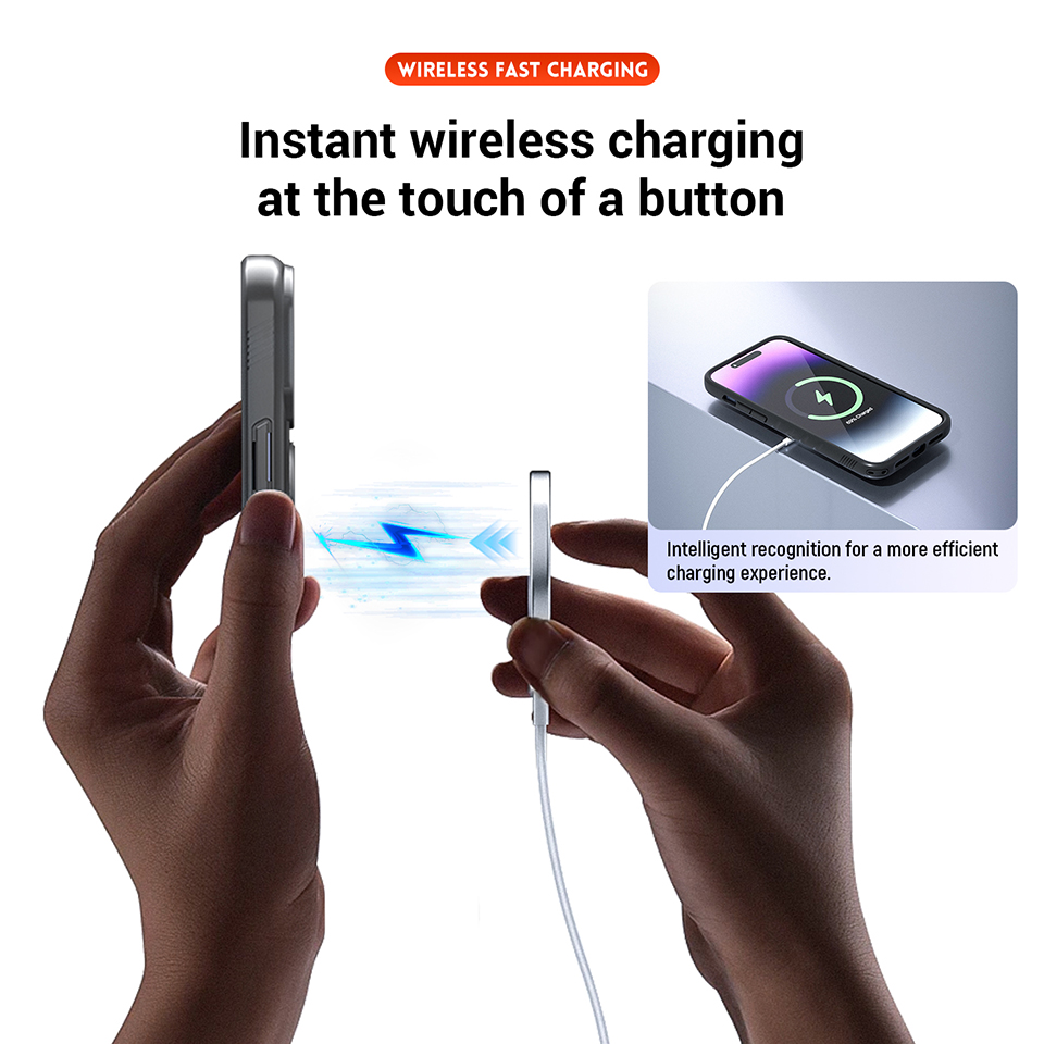 Bike Phone Case Compatible with iPhone 15Pro, Quick-Release Lock for Motorcycle Mount, Slim Shockproof Cover, Black