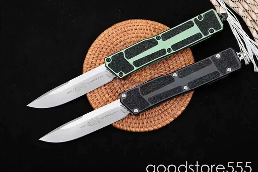 couteau US Stlye SCARAB pocket knife II Knife D2 Steel Blade Aviation aluminum Handle Camping fixed blade knife Outdoor Tactical Combat Self-defense E