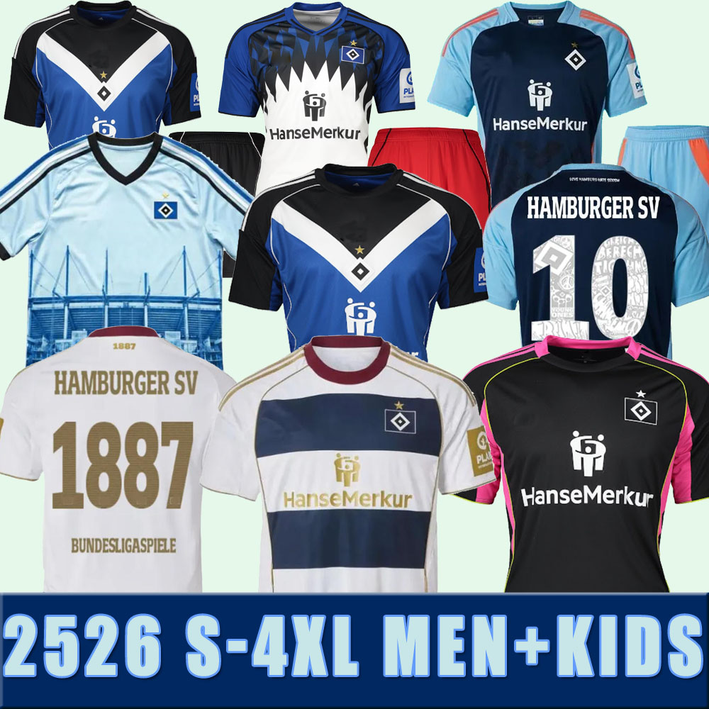2025 2026 S-4XL Hamburg GLATZEL soccer jerseys 2526 HAMBURGERS SV DOMPE LEIBOLD REIS DUDZIAK PHERAI KARABEC ELFADLI football shirts