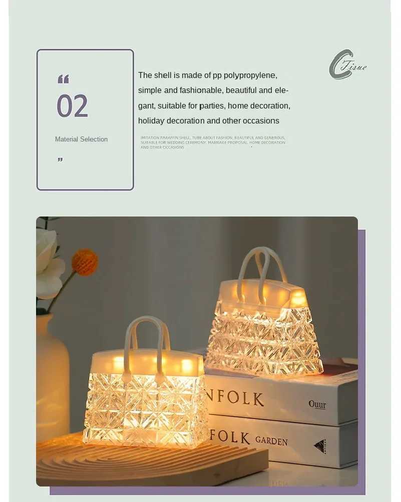 Adornment Small Night Light New Birthday with Hand Gift Atmosphere Light To Send Girlfriends Projection Small Table Lamp H260318