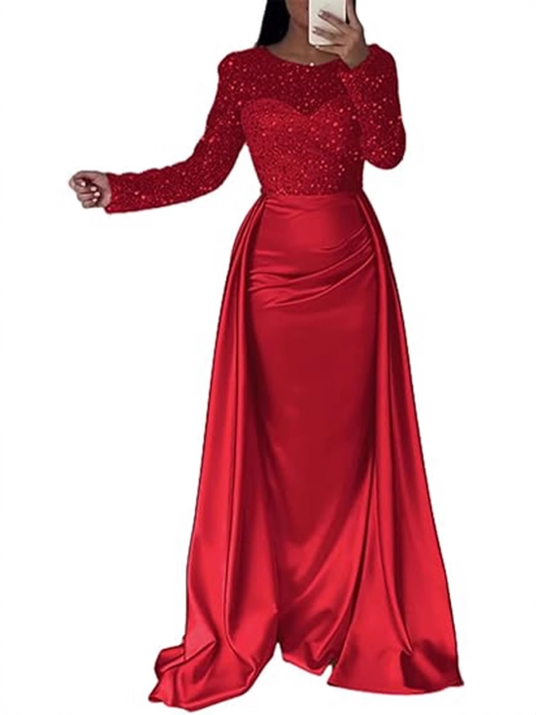 M9826 French Satin Rose Gold Fishtail Style: A Luxurious and Elegant Annual Party
