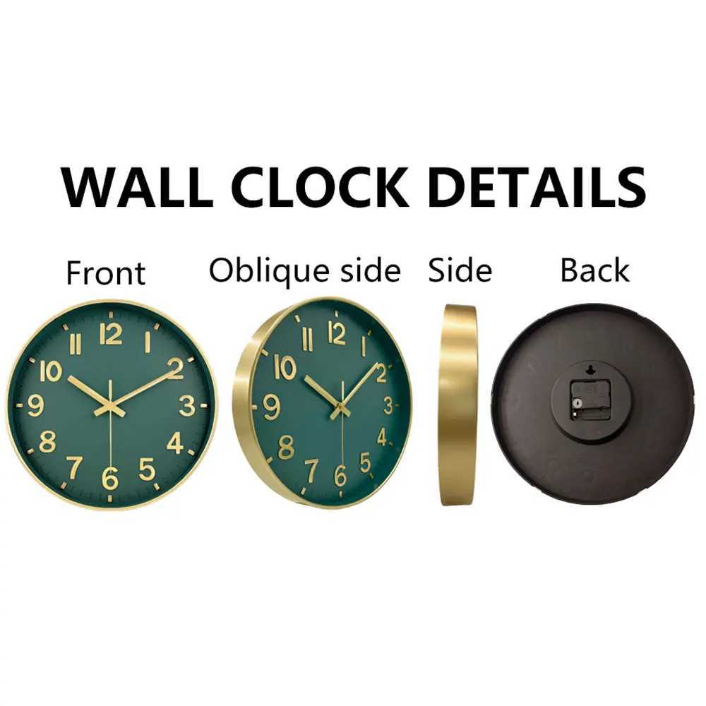 Retro Quartz Wall Clock Modern 3D Cubic Digital Silent Clock Living Room Bedroom Wall Clock Fashion Non Ticking Home Decoration D260318