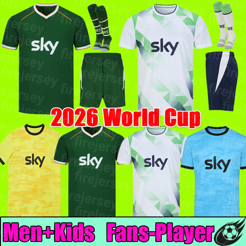 Ireland Soccer Jersey 2026 27 National Team football shirts Thailand quality 26 27 home tops soccer kit men and kids sets