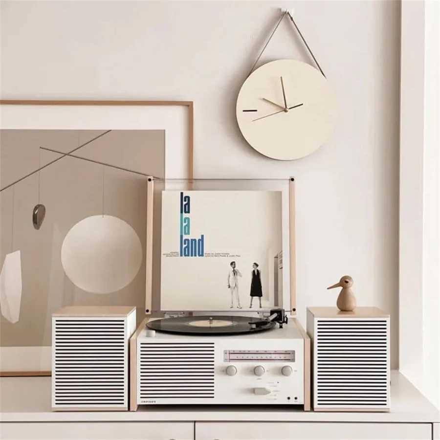 Korean style Wooden Wall Clock Minimalist Wood Silent Mute Clocks Bed Room Quartz Watch Furniture Hanging Ornaments Photo Prop D260318