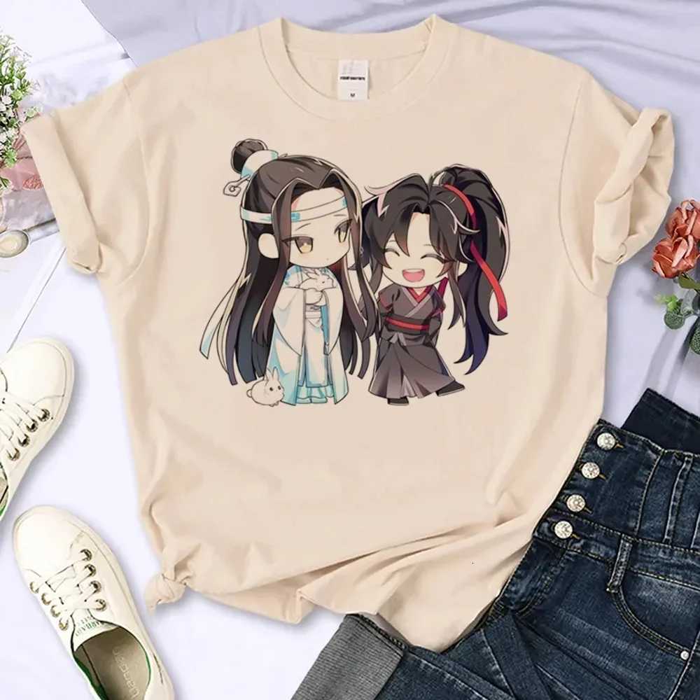 Mo Dao Zu Shi T-shirts Women Japanese Manga Summer Top Female Manga Clothing Personalized Loose Round Neck T Shirt TopT260317