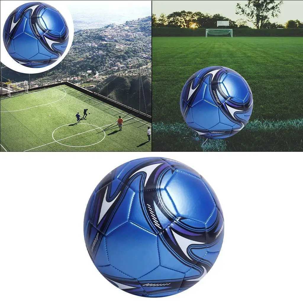 Football Ball Professional Soccer Balls Size 5 Sports PU Leather Machine-stitched Football Ball Training Professional Soccer M260318