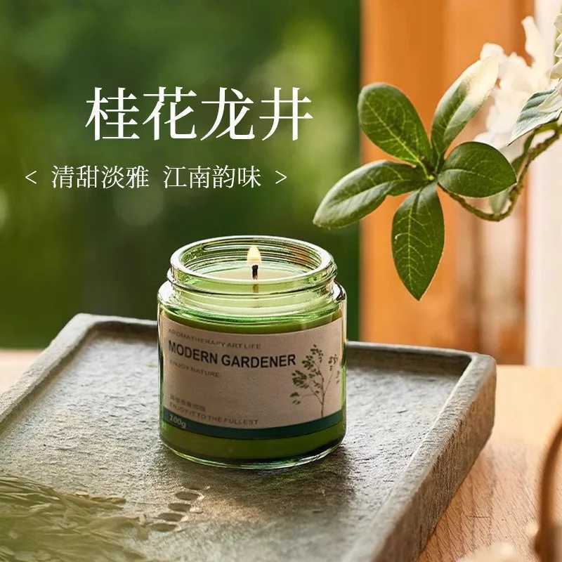 Home Decoration Aroma Candle Osmanthus Cup Candle Hand Gift Tea Fragrance Light Fragrance Bedroom Use Long-lasting Aroma D260318