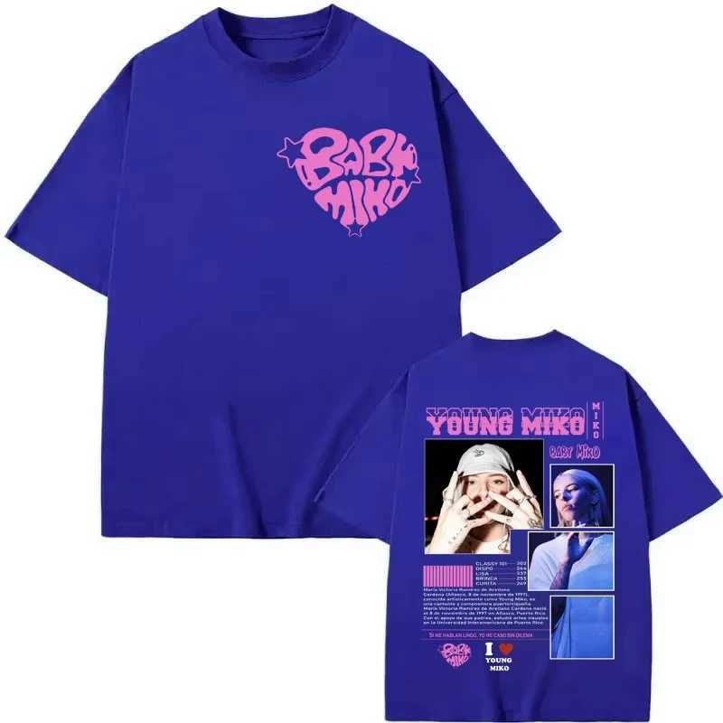 Young Miko Baby Miko Merch T-shirt Men Women Fashion Aesthetics Short Sleeve T Shirt Summer Casual Loose Pure Cotton T-shirtsT260317