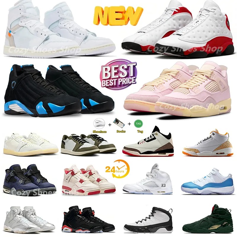 With Box j3 j4 j11 Jump mans 4s 5s 11s 12s Basketball Shoes Lakers Alaska White Metallic 13s Chicago 14s University Blue Gamma Blue Men Women trainer Sneakers