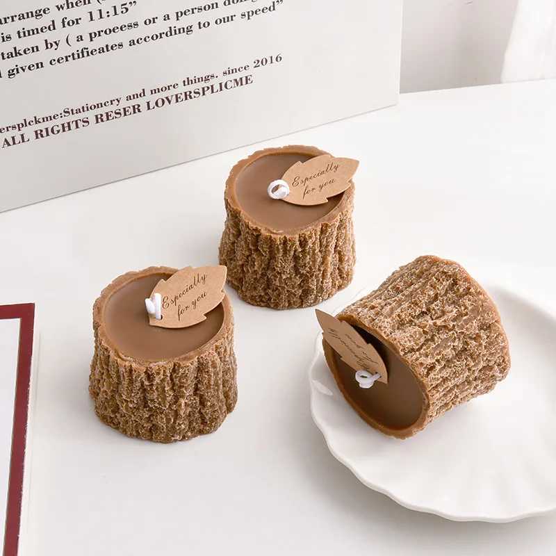 Forest-style Tree Stump Scented Candle Wedding Gift Box Accessories Creative Home Decor Holiday Gift Candle D260318