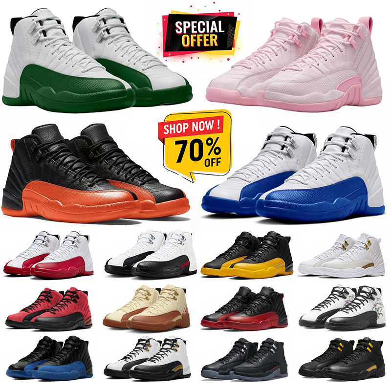 Designer Shoes Basketball Shoes 12 12s Running shoes Sneakers Men Shoes Trainers black white outdoor sports jumps man jordan12men big size 40-47