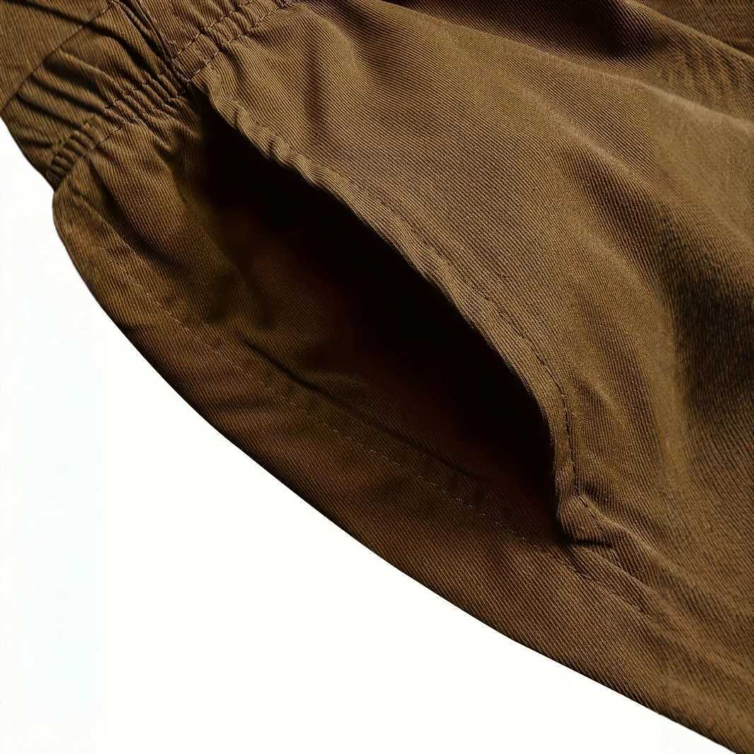 Man Cargo Shorts Casual Shorts for Outdoor Work Hiking Travel Durable Comfortable Multi Pocket Lightweight Fit M260318