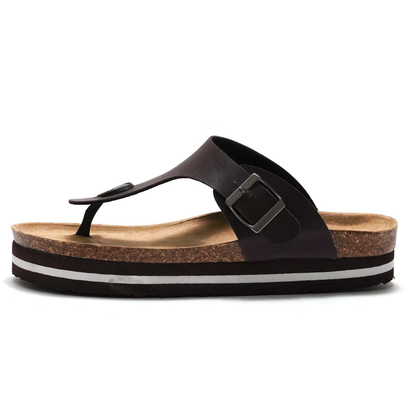 RUIZUSTOCK 2026 Summer New Women Casual Cork Designer Flip Flops Platform Thong Sandals Lightweight Non-Slip Beach Slides