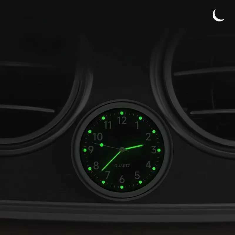 1pc Glow Decorative Car Clock Mini Quartz Watch for Car Decoration D260318