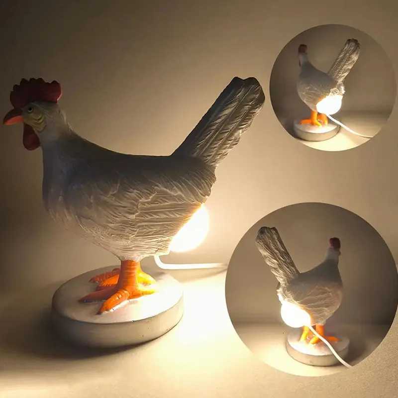LED Night Lights Funny Animal Chick Light Easter Carnival Party Ornaments Childrens Gifts Home Decoration Chicken Night Lamp H260318
