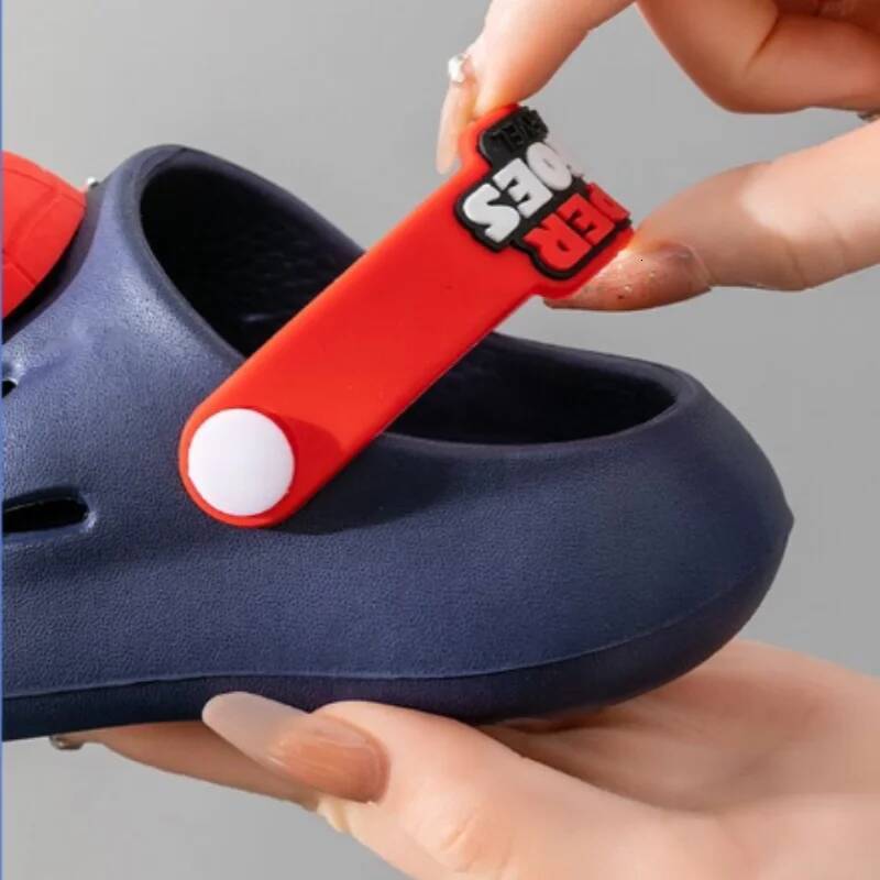 Designer Disney Disney Lightninged Waterproof Summer Slippers Outdoor Beach Holey Shoes Spider-Man Sandals EVA Flip Flops Gifts Size 18-29 Luxury