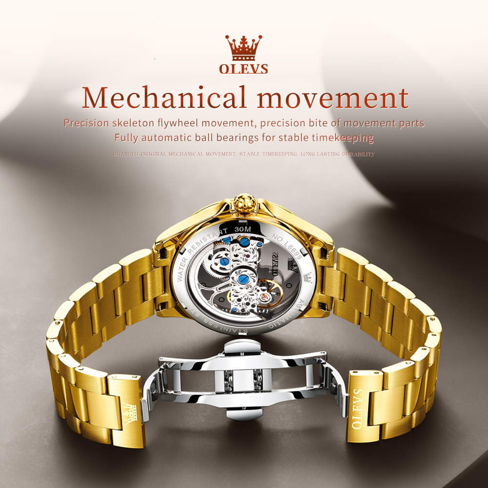 Watches Men Designer Watch Fashion Ouly Brand Watch Direct Sales Personalized Fashion Hollow Diamond Waterproof Leather Strap Women's Watch
