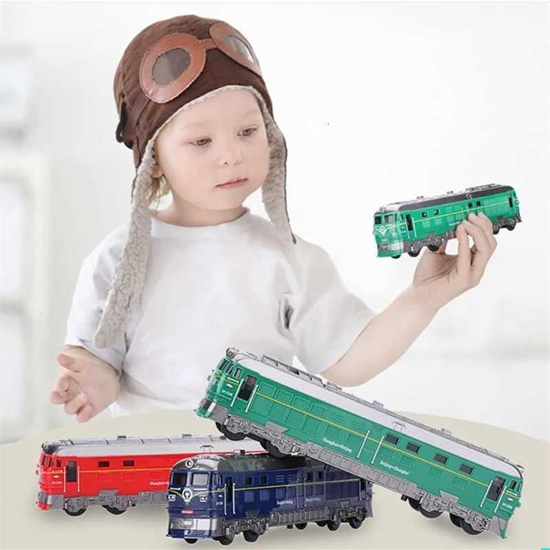 Tiny Train Toys Inertia Cars with Sound Light Vehicle Model for Kids Toy Gift for Birthdays Christmas Educational Simulation Y260319