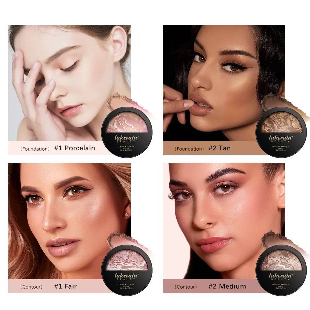 Bestseller Lakerain 3-In-1 Baking Foundation Highlighter Setting Contour Blush Powder Makeups Cosmetics Wholesale Ddmyhappy