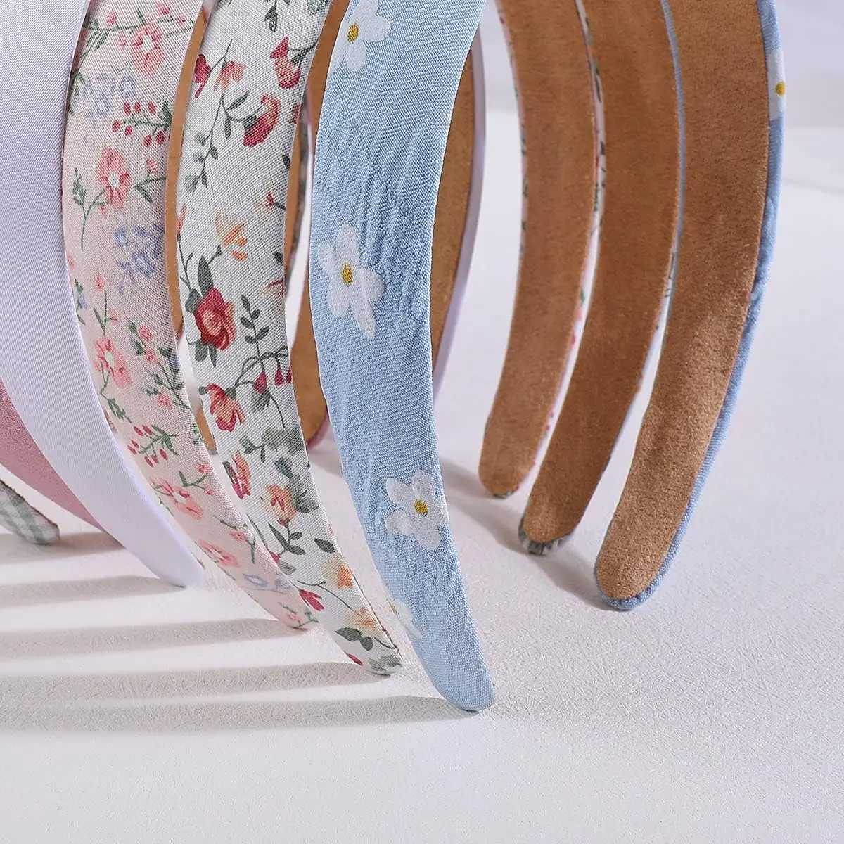 7Pcs Fashion Women Hair Band Floral Print Headbands Girls Simple Hairband Printed Hair Hoop Female Hair Accessories Headwear H260319
