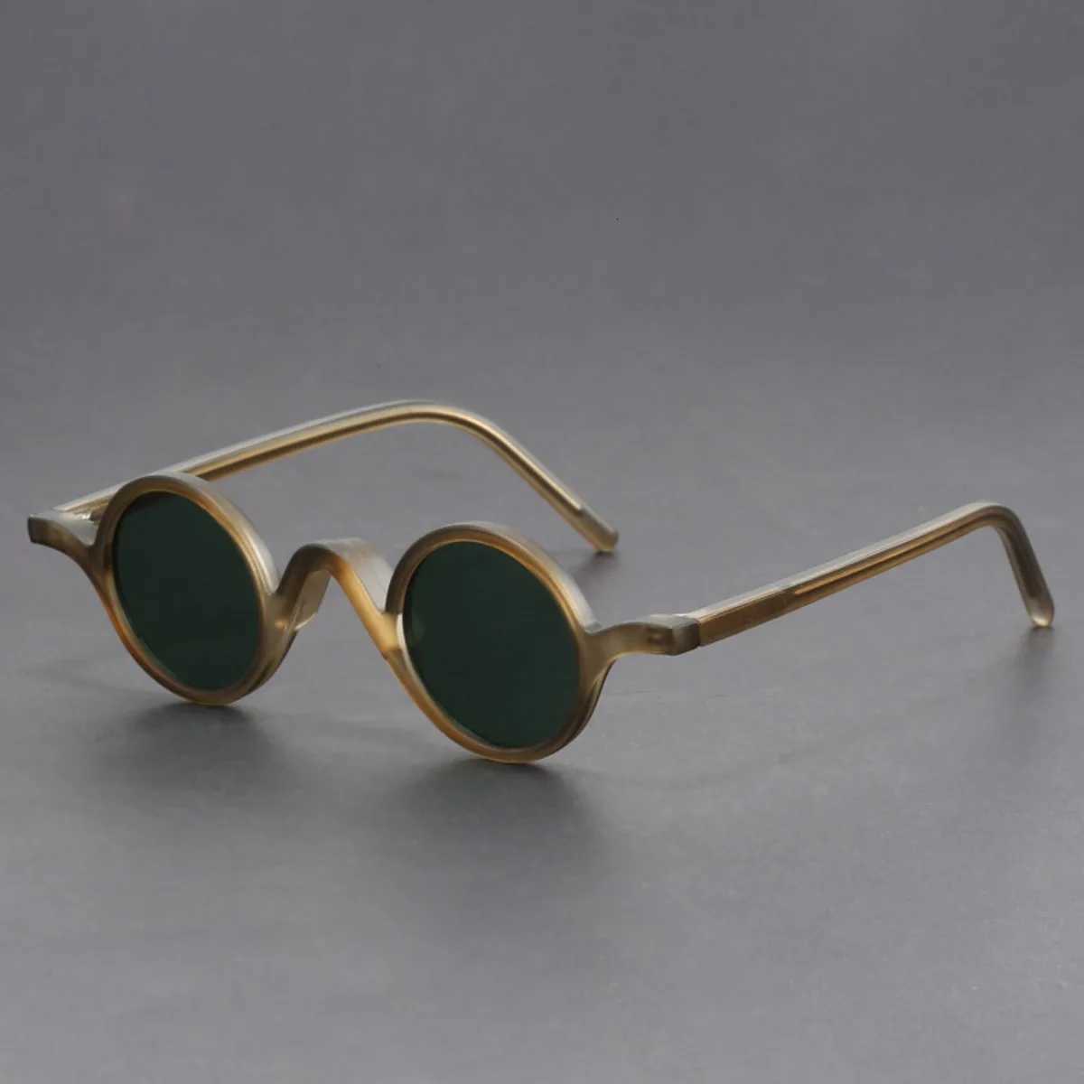 Peekaboo small frame round sunglasses for women vintage unisex TR90 retro polarized sun glasses for men acetate korean style H260319 - view 4
