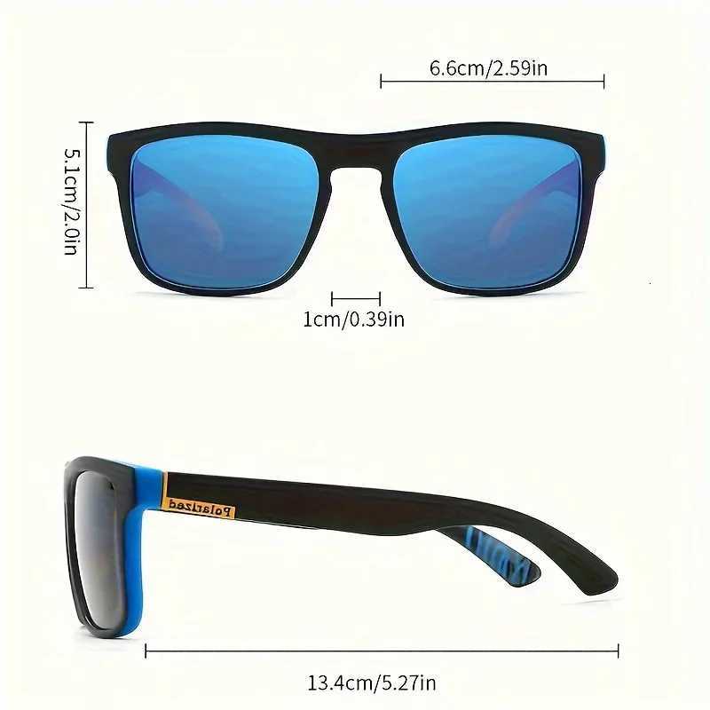 1/3/4PCS Men Classical Square Sports Sunglasses Lightweight PC Frame UV400 for Driving Fishing Cycling Unisex Durability H260319 - view 6