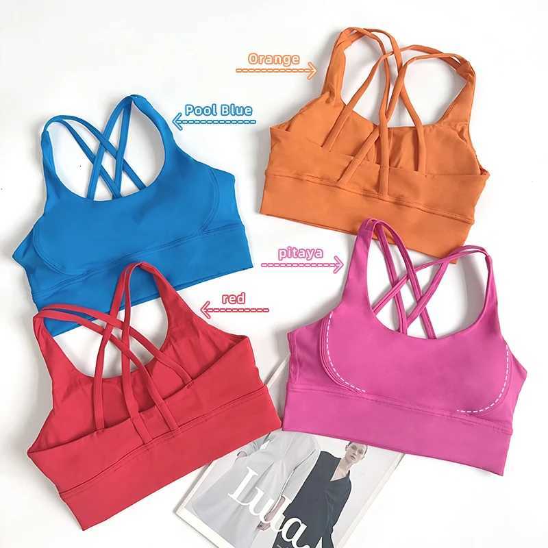 Sexy Fashion Cross Back Women Yoga Sport Bras Breathable Quick-Drying Shockproof Yoga Underwear Fitness Running Exercise Bra Z20260319