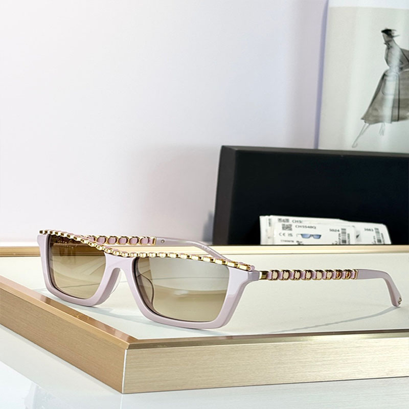 SS26 popular womens mens styles Fashionable classic summer square acetate frame CH5548 Sunglasses Fashion Festival Home Style UV400 comes with box