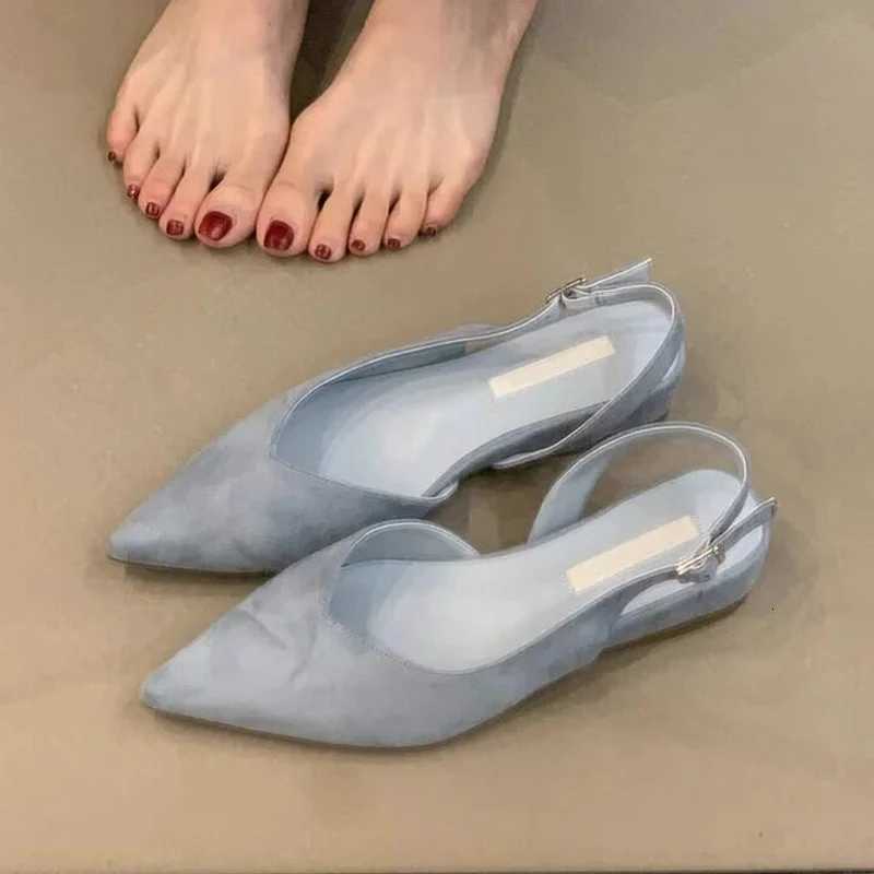 Womens Sandals Pointed Toe Flats Shoes New Woman Slippers Summer 2026 Trend Beach Dress Shoes Casual Walking Slingback Slides Z260318