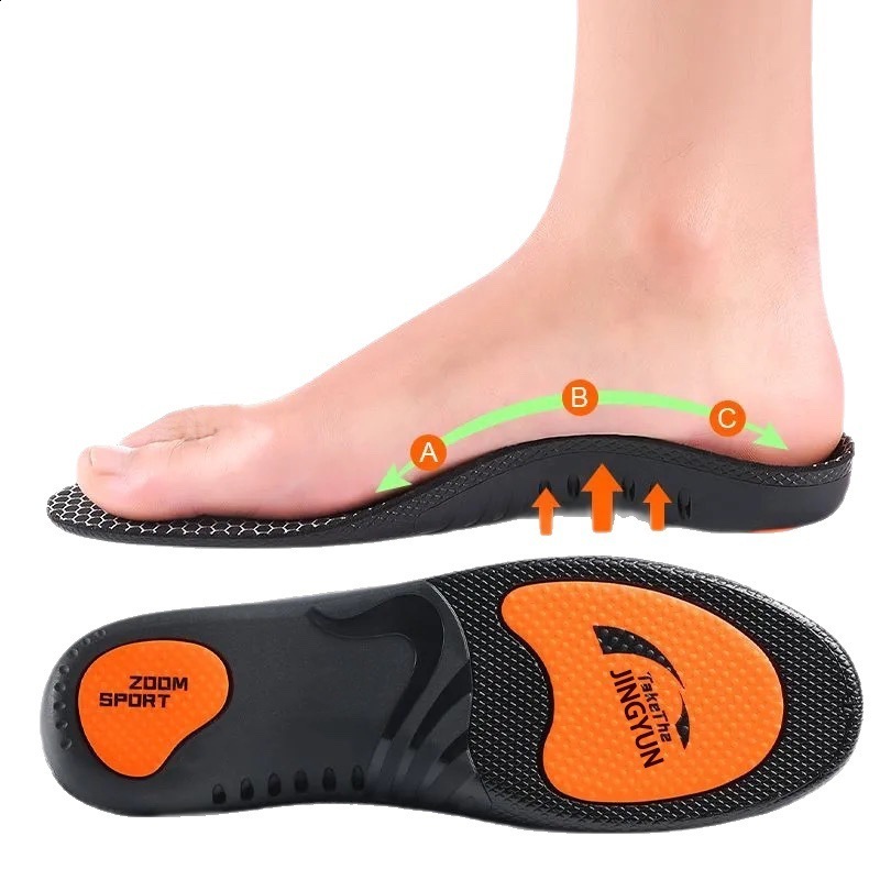 Ortics Arch Support Insert 3/4 Shock-Absorbing Insoles for Plantar Fasciitis Flat Feet Relief Heel Spur Pain 250121
