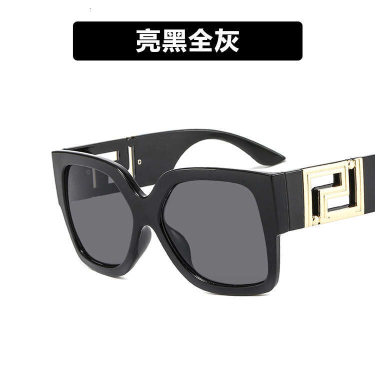 European and American Large Frame Hollow 2022 New Trendy Personality Square Catwalk Sunglasses Couple Ins Glasses